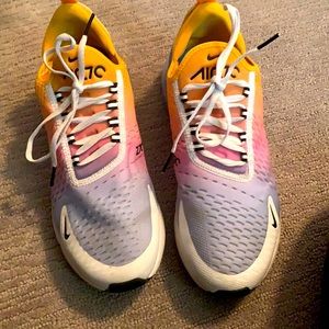slightly used air max 270 “university gold”